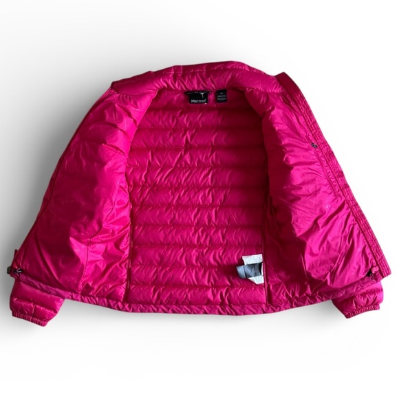 New Marmot 700 Fill Down Lightweight Packable Puffer Jacket Winter Coat Pink S - Picture 3 of 12